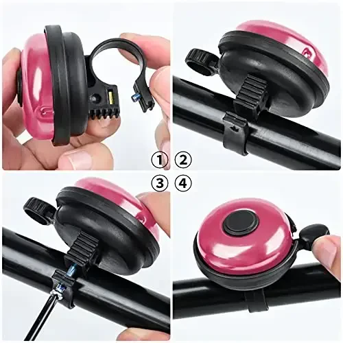 Xthuge Classic Bike Bell, alyuminiy velosiped qo'ng'irog'i, kattalar va bolalar uchun baland tiniq ovozli velosiped qo'ng'irog'i - 5