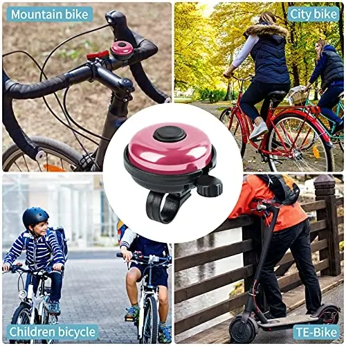 Xthuge Classic Bike Bell, alyuminiy velosiped qo'ng'irog'i, kattalar va bolalar uchun baland tiniq ovozli velosiped qo'ng'irog'i - 2