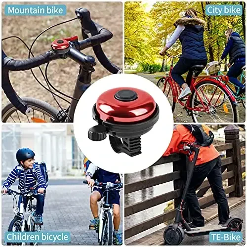 Xthuge Classic Velosiped Qo'ng'irog'i, Alyuminiy Velosiped Qo'ng'irog'i, Kattalar Bolalar uchun Baland Tiniq Ovozli Velosiped Qo'ng'irog'i - 2