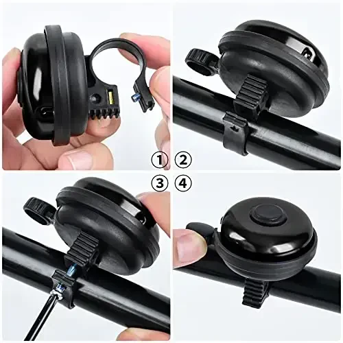 Xthuge Classic Velosiped Qo'ng'irog'i, Alyuminiy Velosiped Qo'ng'irog'i, Kattalar va Bolalar uchun Baland Tiniq Tovushli Velosiped Qo'ng'irog'i - 5