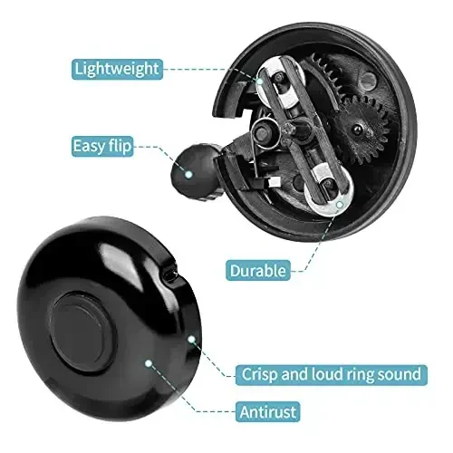 Xthuge Classic Velosiped Qo'ng'irog'i, Alyuminiy Velosiped Qo'ng'irog'i, Kattalar va Bolalar uchun Baland Tiniq Tovushli Velosiped Qo'ng'irog'i - 7