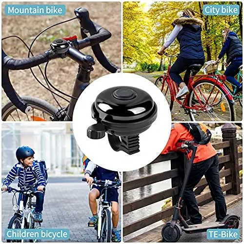 Xthuge Classic Velosiped Qo'ng'irog'i, Alyuminiy Velosiped Qo'ng'irog'i, Kattalar va Bolalar uchun Baland Tiniq Tovushli Velosiped Qo'ng'irog'i - 2