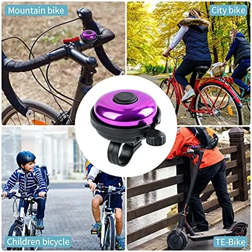 Xthuge Classic Velosiped Qo'ng'irog'i, Alyuminiy Velosiped Qo'ng'irog'i, Kattalar va Bolalar uchun Baland Tiniq Velosiped Qo'ng'irog'i - 2