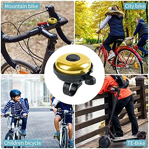 Xthuge Classic Velosiped Qo'ng'irog'i, Alyuminiy Velosiped Qo'ng'irog'i, Kattalar va Bolalar uchun Baland va Tiniq Ovozli Velosiped Qo'ng'irog'i - 2