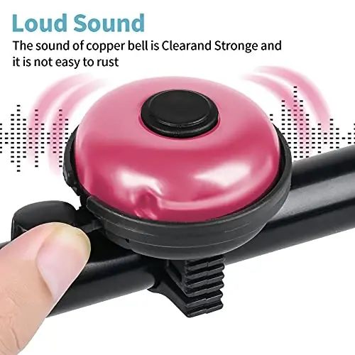 Xthuge Classic Bike Bell, Aluminum Bicycle Bell, Loud Crisp Clear Sound Bicycle Bike Bell for Adults Kids - 3