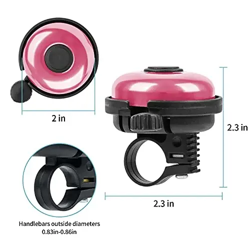 Xthuge Classic Bike Bell, Aluminum Bicycle Bell, Loud Crisp Clear Sound Bicycle Bike Bell for Adults Kids - 6
