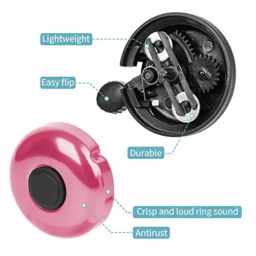 Xthuge Classic Bike Bell, Aluminum Bicycle Bell, Loud Crisp Clear Sound Bicycle Bike Bell for Adults Kids - 7
