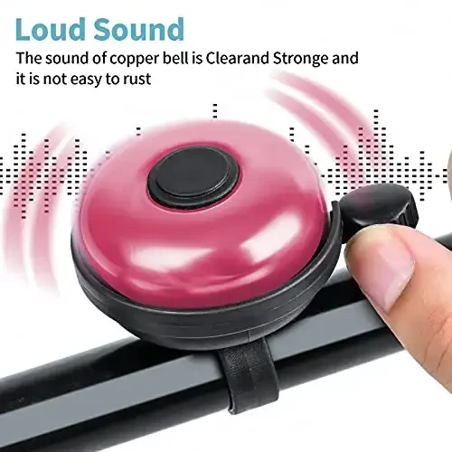 Xthuge Classic Bike Bell, Aluminum Bicycle Bell, Loud Crisp Clear Sound Bicycle Bike Bell for Adults Kids - 3