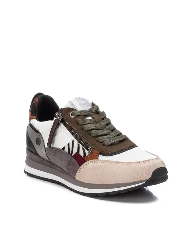 Women's Casual Lace-Up Sneakers - Pastel - 1