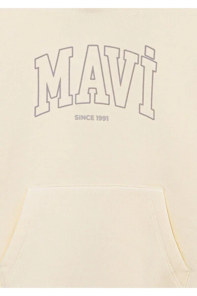 Худи с капюшоном и логотипом, бежевый 6s10052-70072 - 5