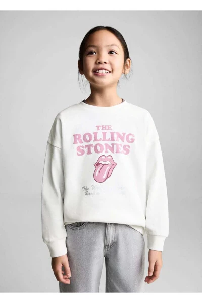 Худи с символикой группы Rolling Stones - MANGO KIDS
