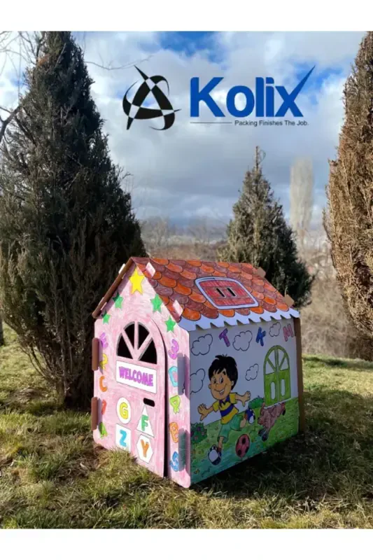 XXL Cardboard Coloring House Educational and Instructive - 4