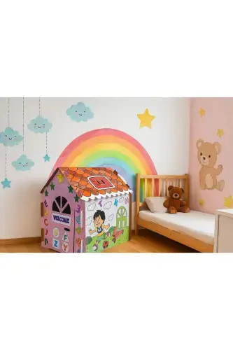 XXL Cardboard Coloring House Educational and Instructive - 5