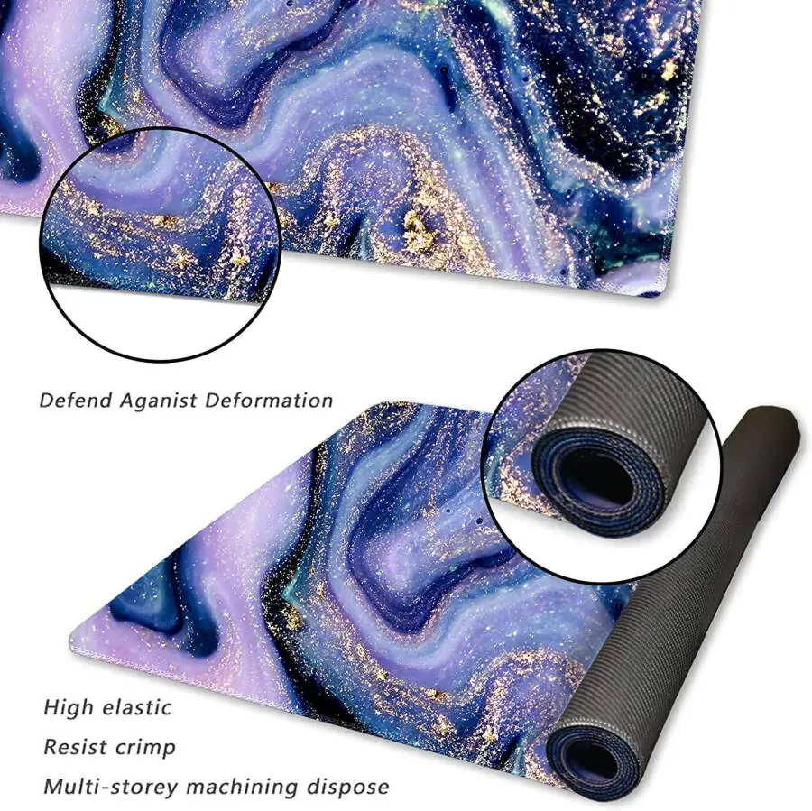 XXL Gaming Mouse Pad, large keyboard mat, desk decor, non-slip rubber base and stitched edges for work, game, office, home. - 1