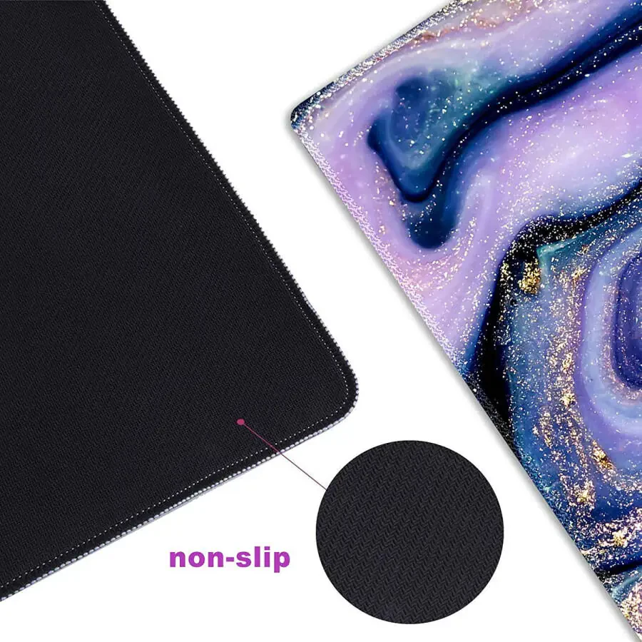 XXL Gaming Mouse Pad, large keyboard mat, desk decor, non-slip rubber base and stitched edges for work, game, office, home. - 4