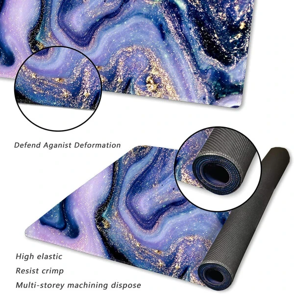 Extended Gaming Mouse Pad XXL ArtSo Large Keyboard Mat Long Mousepad Desk Decor Writing Pad Non Slip Rubber Base Stitched Edges for Work, Game, Office, Home, 35.1