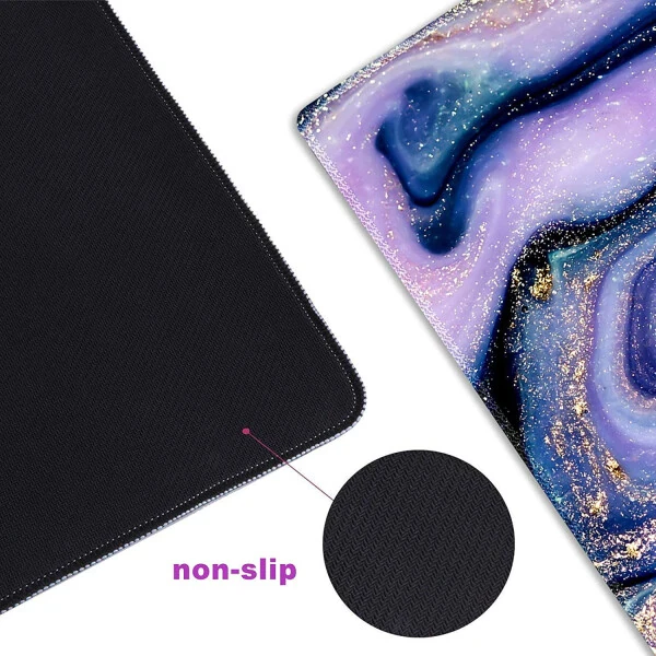 Extended Gaming Mouse Pad XXL ArtSo Large Keyboard Mat Long Mousepad Desk Decor Writing Pad Non Slip Rubber Base Stitched Edges for Work, Game, Office, Home, 35.1