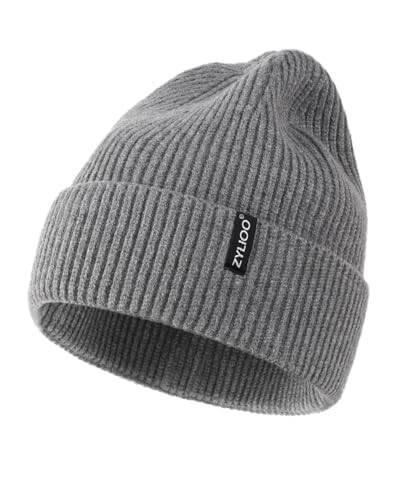 XXL/XL/L/M/S Beanie Hats, Plus Size Cuffed Knitted Hats, Large Ribbed Skull Cap for Big Heads, Small Winter Watch Cap - 1