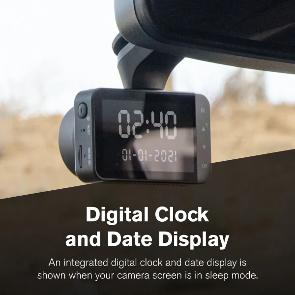 Yada 4K Roadcam Pro GPS с приложением, 150-градусным широкоугольным объективом, 3-дюймовым ЖК-экраном, разрешением UHD, высоким динамическим диапазоном для дневной/ночной съемки. Технология G-сенсора с режимом парковки и записи - 9