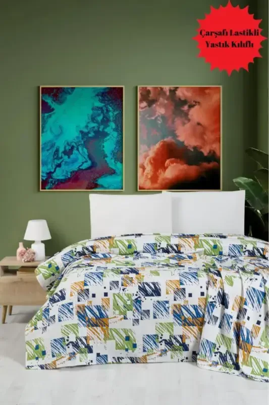 Yade Tek Kişilik Çarşafı Lastikli Pike Yatak örtüsü Takım-Gri - MULBERRY