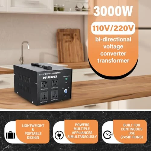 YaeCCC 3000VA Voltage Transformer Power Converter 110V/220V Converter AC-AC 3000VA - 6