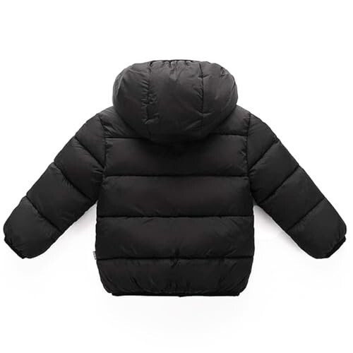 YAGATA Toddler Winter Coat Thicken Toddler Fleece Jacket Warm Bear Ears Removable Hoodie Toddler Winter Jacket - 2