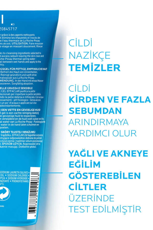 Yağlı Ciltler İçin Cilt Bakım Seti: Anthelios Yüz Güneş Kremi&Effaclar Yüz Yıkama Jelx2& Termal Sux2 - 3