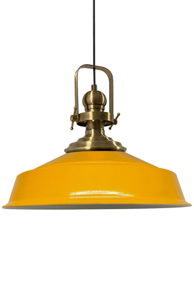 Yag'on Sari Asolatli Yag'iz Aviza Eskitma Boshiq Retro Osib Lampa Restoran Kafе Zal Avizalari - 16