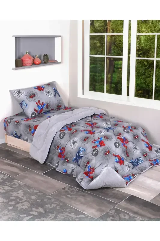 Yagona bolalik yotoqxonasi to'plami - kulrang - COTTON HOME