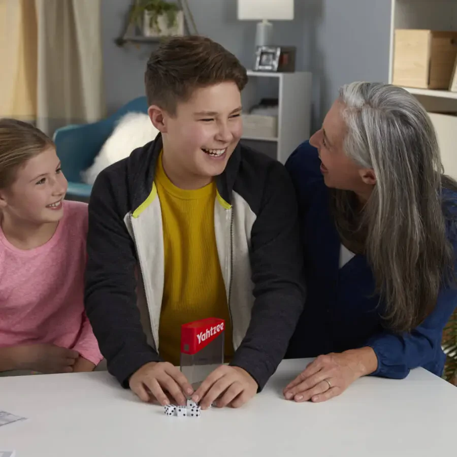 YAHTZEE Classic, Game for Kids Ages 8+, for 2+ Players, Includes Shaker and Dice - 5