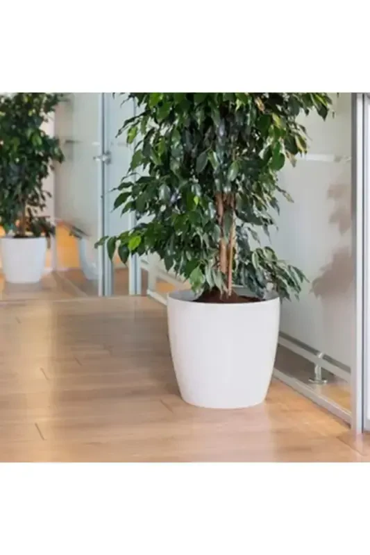 Yakut Flower Pot Cracked White 22 Liters - 2