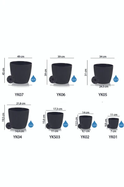 Yakut White Flower Pot 22 L 2 Pack - 3