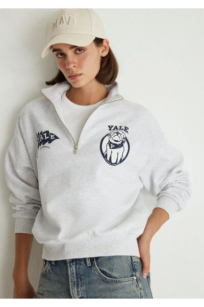 Yale Printed Grey Sweatshirt 1S10272-88467 - MAVI
