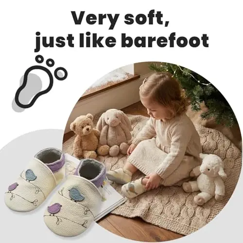 YALION Baby Soft Leather Shoes Suede Sole Infant Toddler First Walking Sports Crib Moccasins - 5