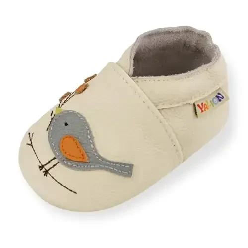YALION Baby Soft Leather Shoes Suede Sole Infant Toddler First Walking Sports Crib Moccasins - 1