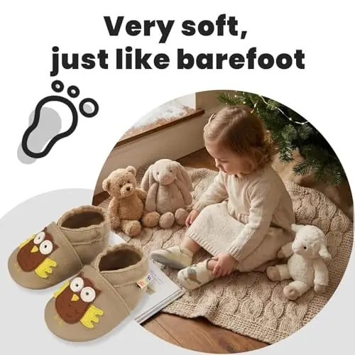 YALION Baby Soft Leather Shoes Suede Sole Infant Toddler First Walking Sports Crib Moccasins - 4
