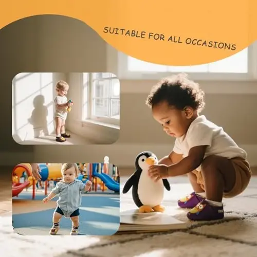 YALION Soft Leather Baby Shoes Moccasins Slip-on Boys Girls Slippers with Elastic Ankle, Anti-Slip First Walking Crib Shoes for Infant Toddlers - 5