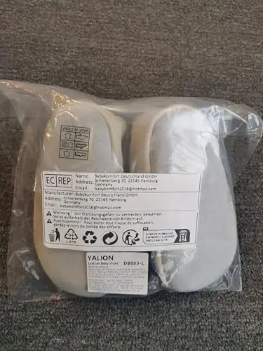 YALION Soft Leather Baby Shoes Moccasins Slip-on Boys Girls Slippers with Elastic Ankle, Anti-Slip First Walking Crib Shoes for Infant Toddlers - 6