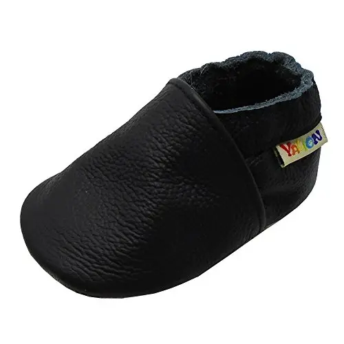 YALION Yumshoq Charm Bolalar Poyafzali Mokasinlar Elastik to'piqli Slip-on O'g'il bolalar Qizlar Terliklari, Sirpanishga qarshi Chaqaloqlar uchun Birinchi Yurish Krovat Poyafzallari - 1