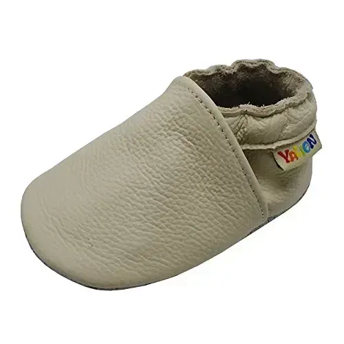 YALION Baby Shoes Boys Girls Soft Soles Slip-Resistant Crib Shoes Toddler Infant Slip On Slippers First Walking Shoes - 1