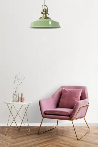 Yalpiz yashil Asil Yolg'iz Chandelier Eskirgan Boshi Retro Osilgan Chiroq Kafexona Zal Chandelierlari - 3