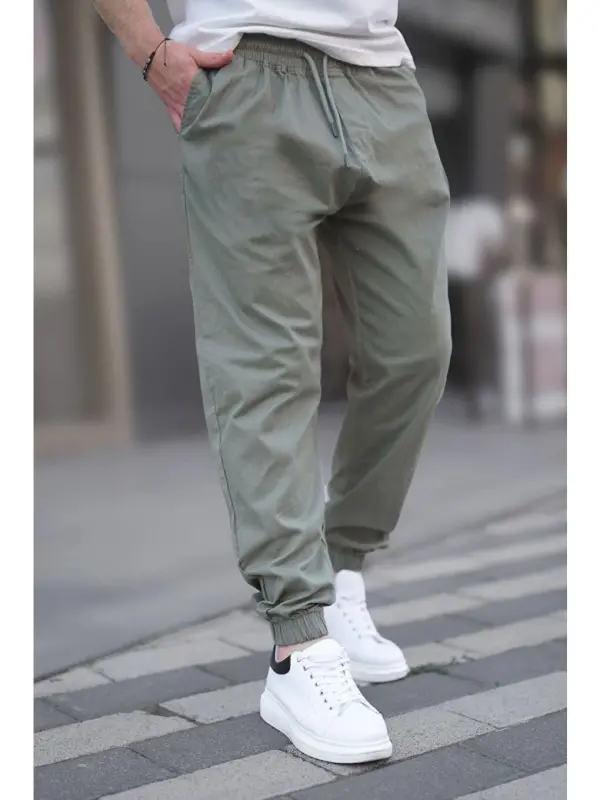 Yalpiz yashil rangli erkin uslubdagi jogger shim 6853-Yashil - LC WAIKIKI