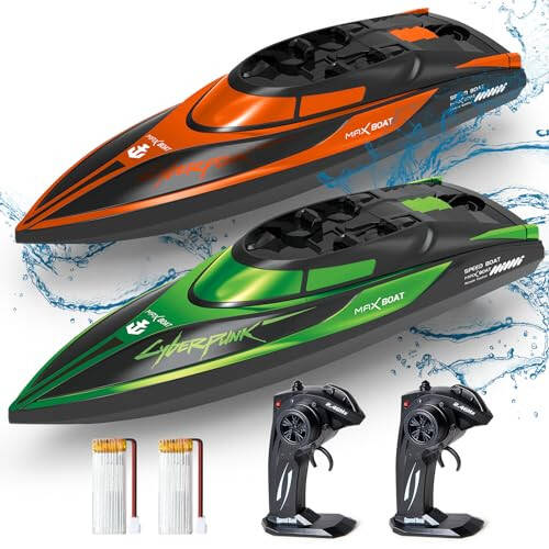 Yamaester RC Boat for Kids Remote Control Boats 2 Pack Toys Waterproof with Rechargable Battery Boat for Pools Lakes Play Gifts Boys Girls Adults - 5