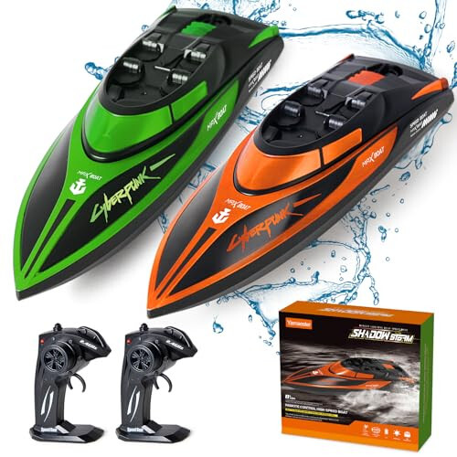 Yamaester RC Boat for Kids Remote Control Boats 2 Pack Toys Waterproof with Rechargable Battery Boat for Pools Lakes Play Gifts Boys Girls Adults - 6