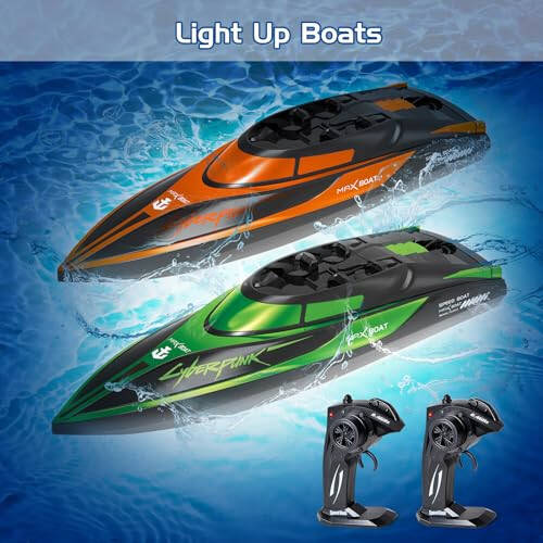 Yamaester RC Boat for Kids Remote Control Boats 2 Pack Toys Waterproof with Rechargable Battery Boat for Pools Lakes Play Gifts Boys Girls Adults - 7