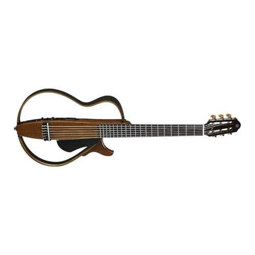 Yamaha SLG200N NT Neylon torli ovozsiz gitara qattiq Gig sumkasi bilan, Tabiiy - 4