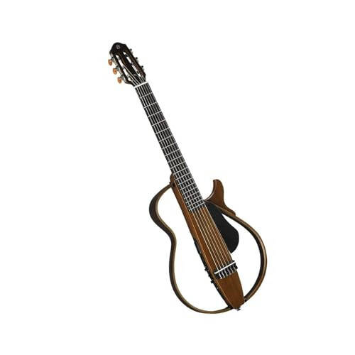 Yamaha SLG200N NT Sert Gig Çantası ile Naylon Tellerli Sessiz Gitar, Doğal - 2