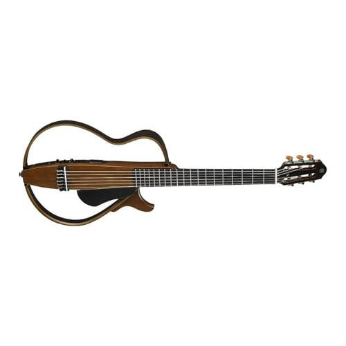 Yamaha SLG200N NT Sert Gig Çantası ile Naylon Tellerli Sessiz Gitar, Doğal - 4