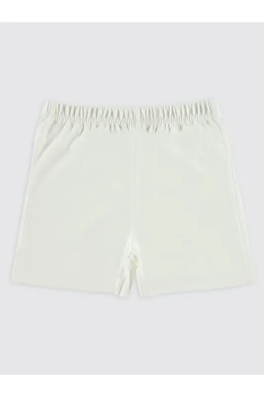 Yandan Dikişli 6-18 Ay Unisex Şort - Ekru12-18 Ay-Ekru - CIVIL BABY
