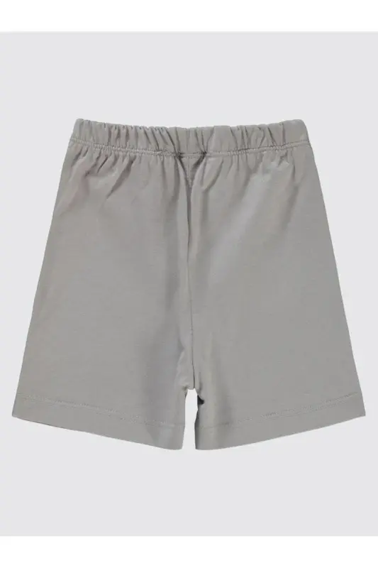 Yandan Dikişli 6-18 Ay Unisex Şort - Gri 6-9 Ay-Gri - CIVIL BABY